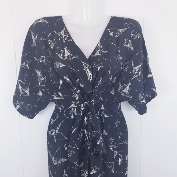 🚫SOLD🚫 Rare Anthropologie Many Folds Silk Dress - Picture 5 of 8